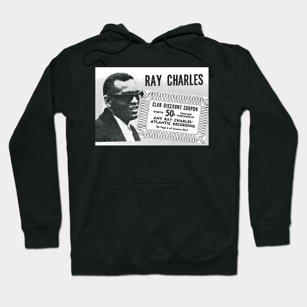 Ray Charles 1966 Record Club Coupon Hoodie by TheObserver